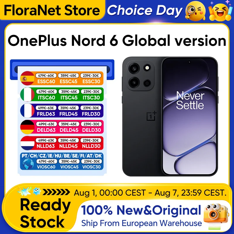 Smartphone OnePlus Nord 6 5G Versión Global Snapdragon 8s Gen 4 165Hz 165FPS Pa…