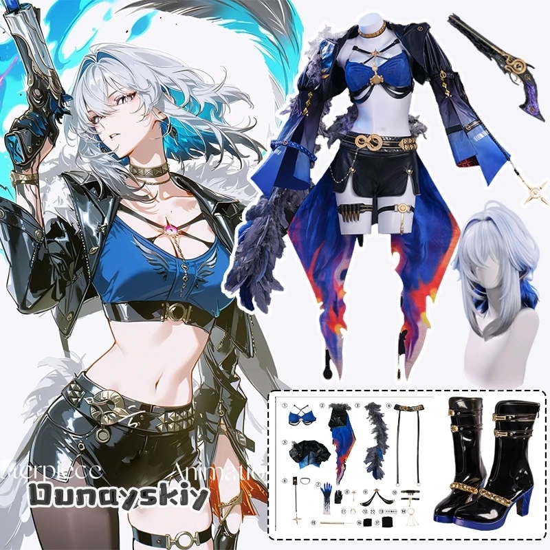 

Игра Wuthering Waves Galbrena Косплей Костюм Galbrena Парики Обувь Топы Брюки Куртки Перчатки Носки Реквизит Хэллоуин {BankaiMode}