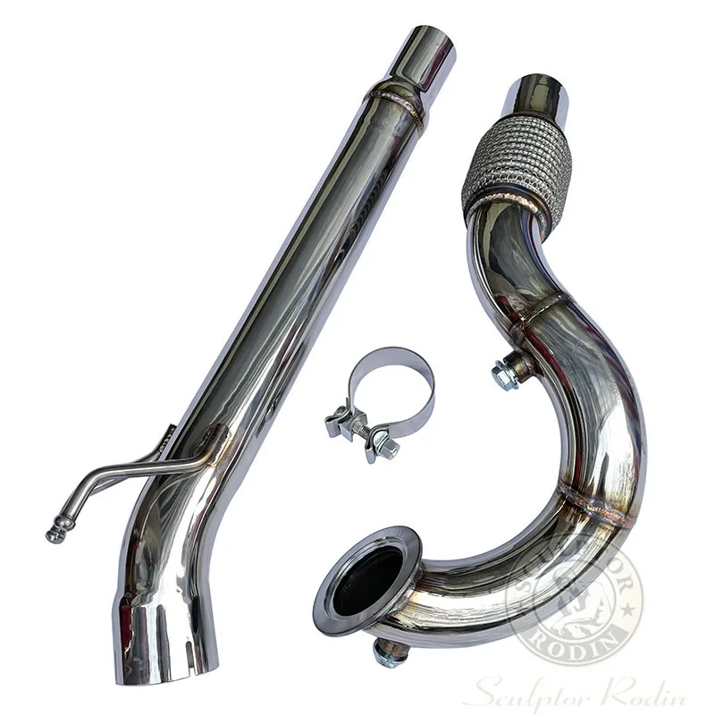 2.5 inch downpipe for VW MK7 ea211 engine a3 golf 1.4t