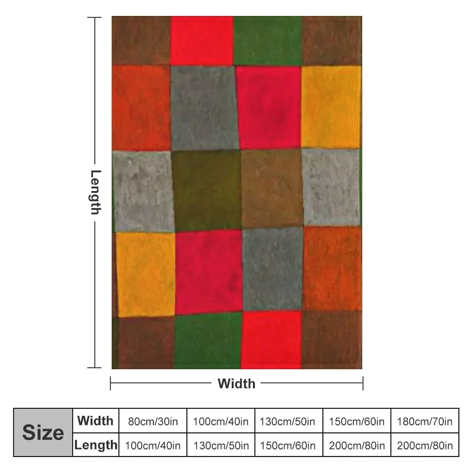 Klee - New Harmony, abstract artwork Throw Blanket Hairys Decoratives Luxury Soft Blankets