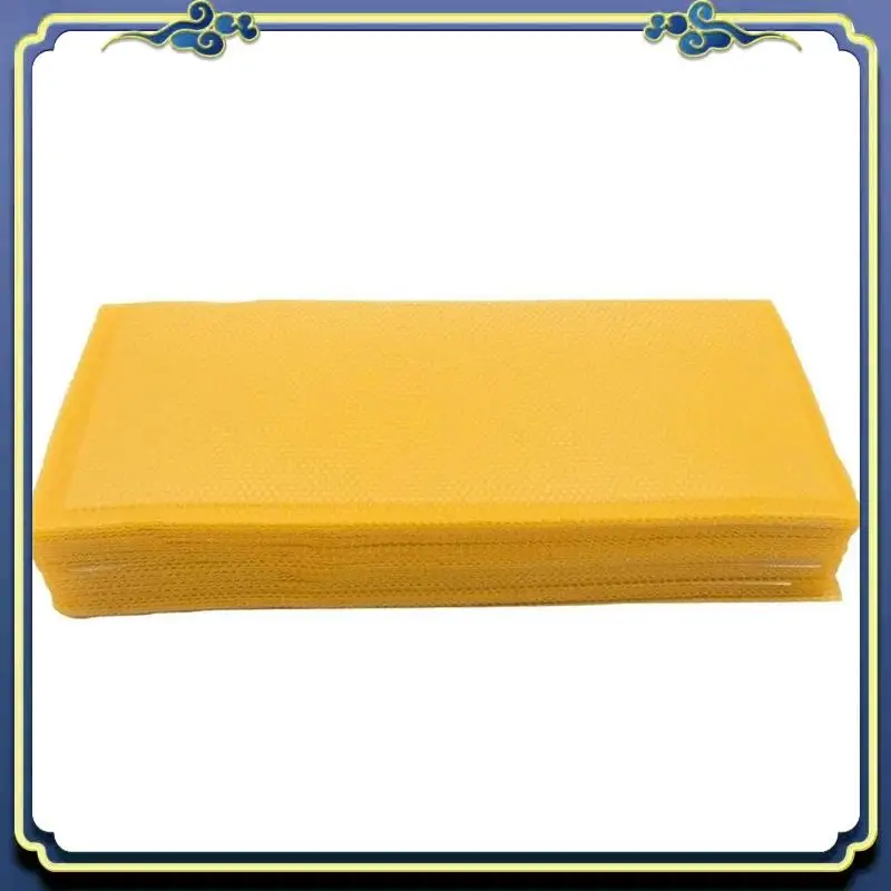 

A56P-150Pcs Honeycomb Foundation Bee Wax Foundation Sheets Paper Candlemaking Beeswax Flakes Beekeeping Tool