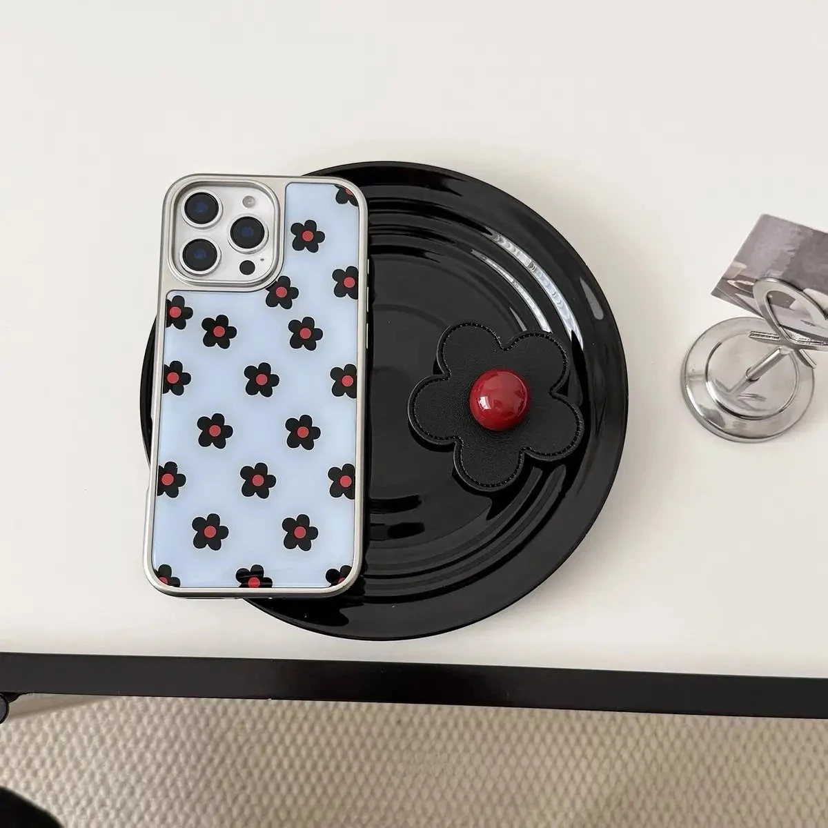Koreanische Ins Stil Einfache Frische Kleine Blumen Telefon Fall Für iPhone 17 16 15 14 13 12 11 Pro Max air plus Y2K Mädchen Abdeckung