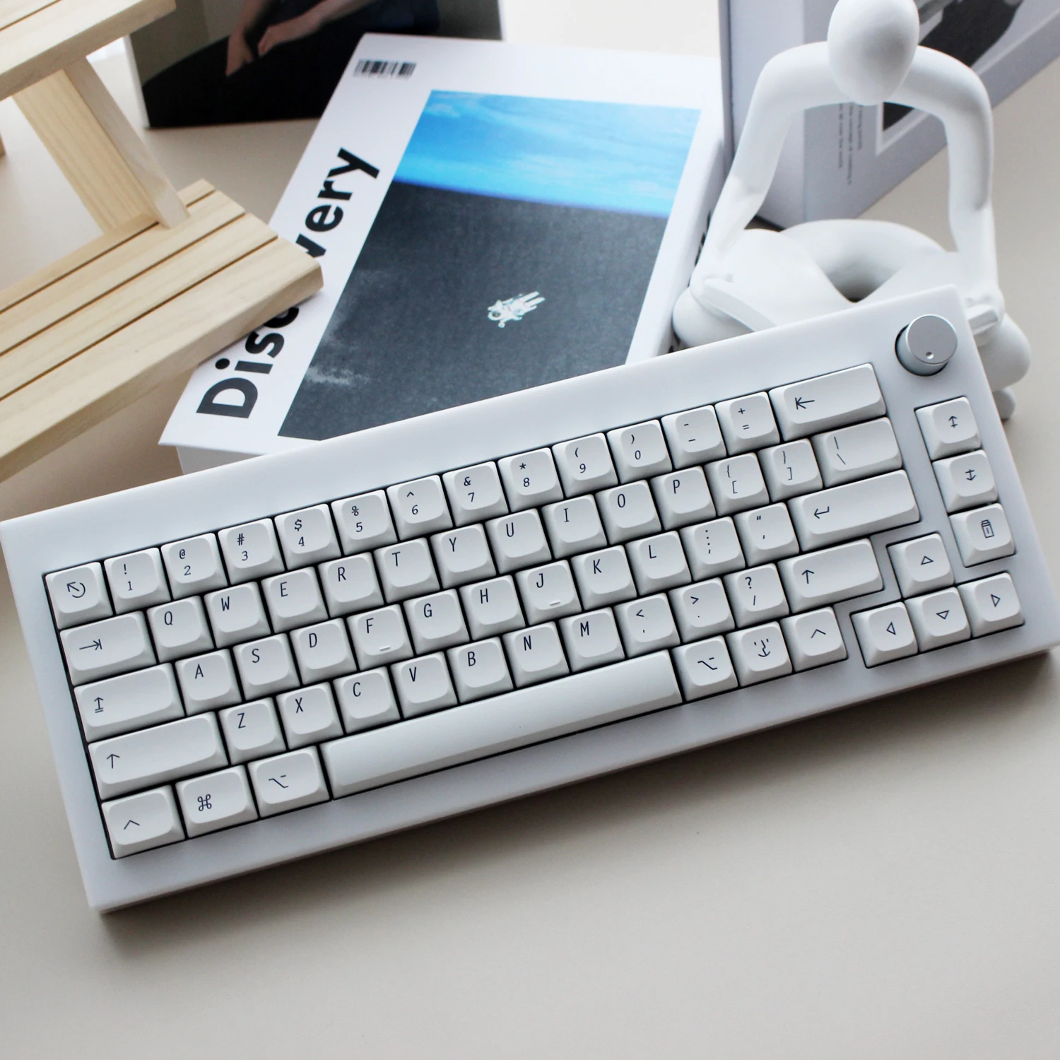 Mínimo branco apple macintosh estilo keycaps para teclado mecânico, perfil xda, pbt, conjunto de 137 peças