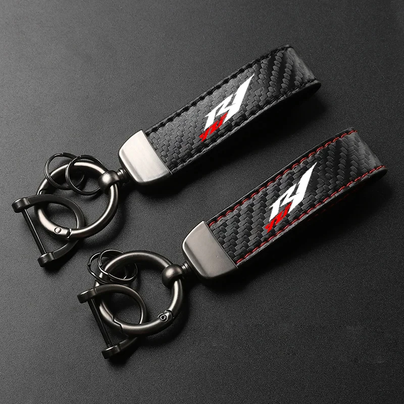 1PCS For YAMAHA YZF R1 R6 R3 R1 R7 R15 R125 YZFR6 YZFR7 Motorcycle Accessories High-Grade Carbon Fiber Motorcycle Keychain