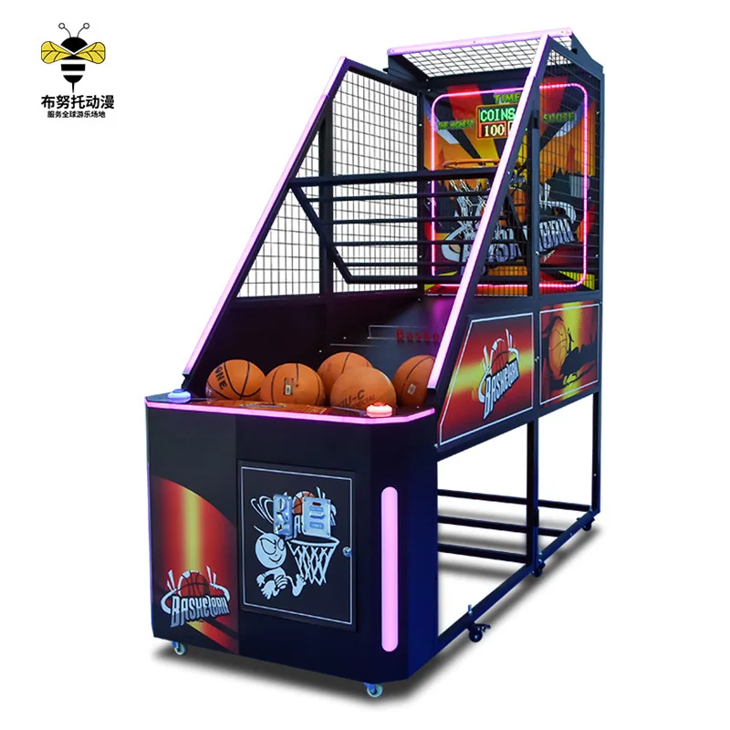 

Deluxe folding basketball machine, basketball machine, coin-operated training, scoring, adult children's video game city game eq