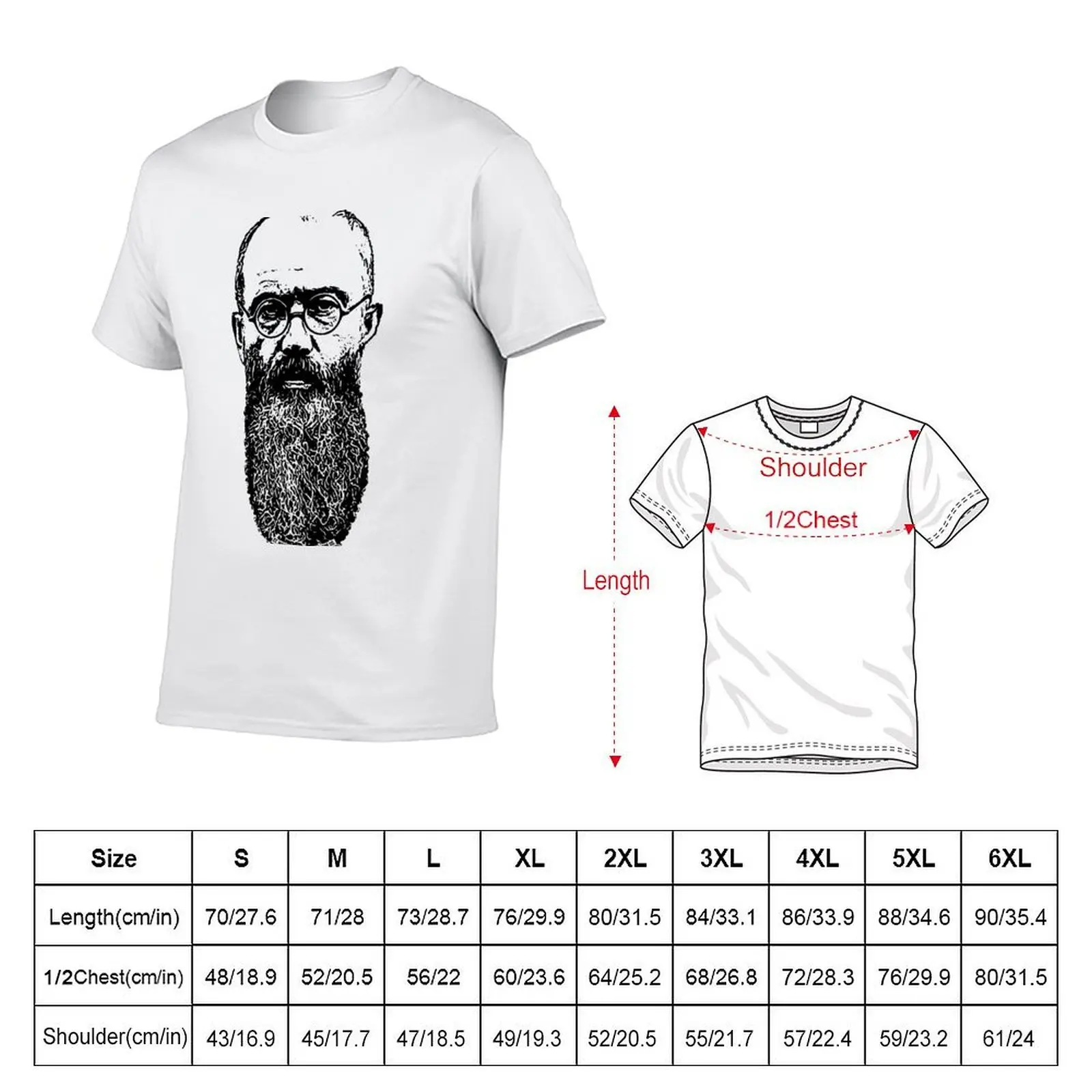 St. Maximilian Kolbe, Pray For Us T-Shirt Art Pattern Printed Casual Top