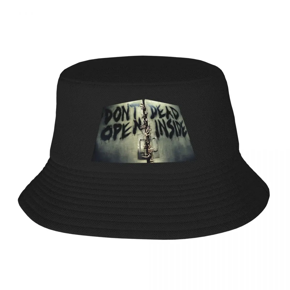 Custom The Walking Dead Bucket Hat Women Men Horror Zombie TV Series Beach Sun Summer Camping Fishing Cap