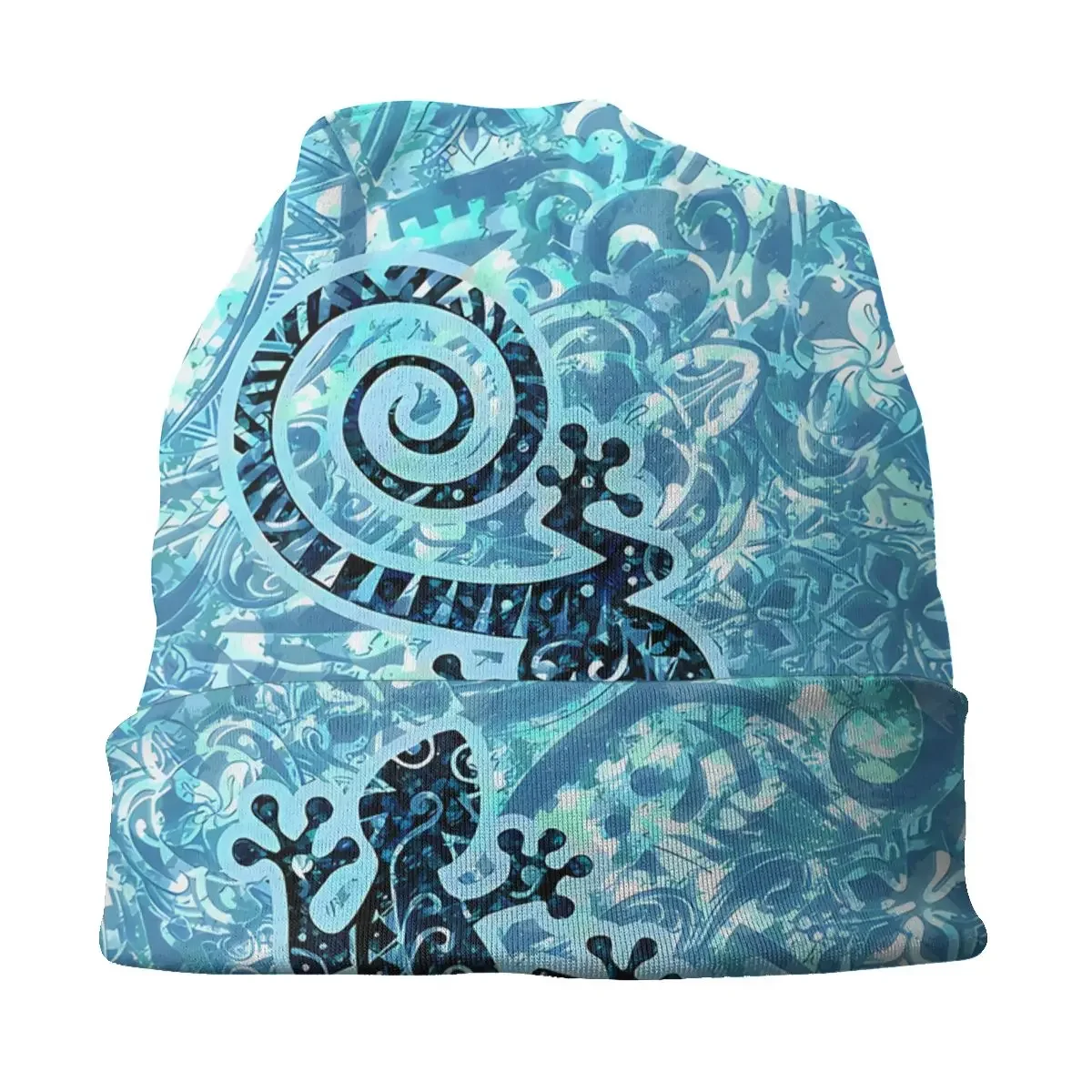 Gecko Blue Bonnet Homme Fashion Thin Skullies Beanies Czapki Jesień i zima Materiał poliestrowy Ciepła czapka z dzianiny