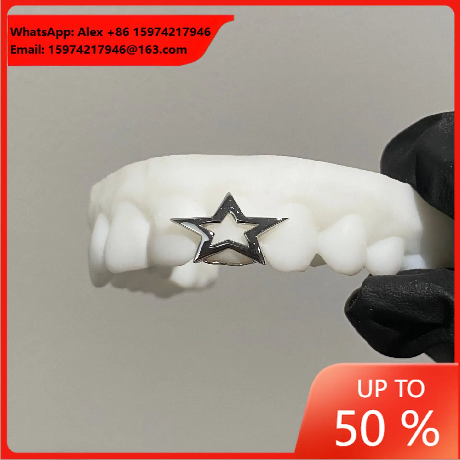 Pentagram Grill Top 1 European And American Cross-border Hot-selling Grillz
