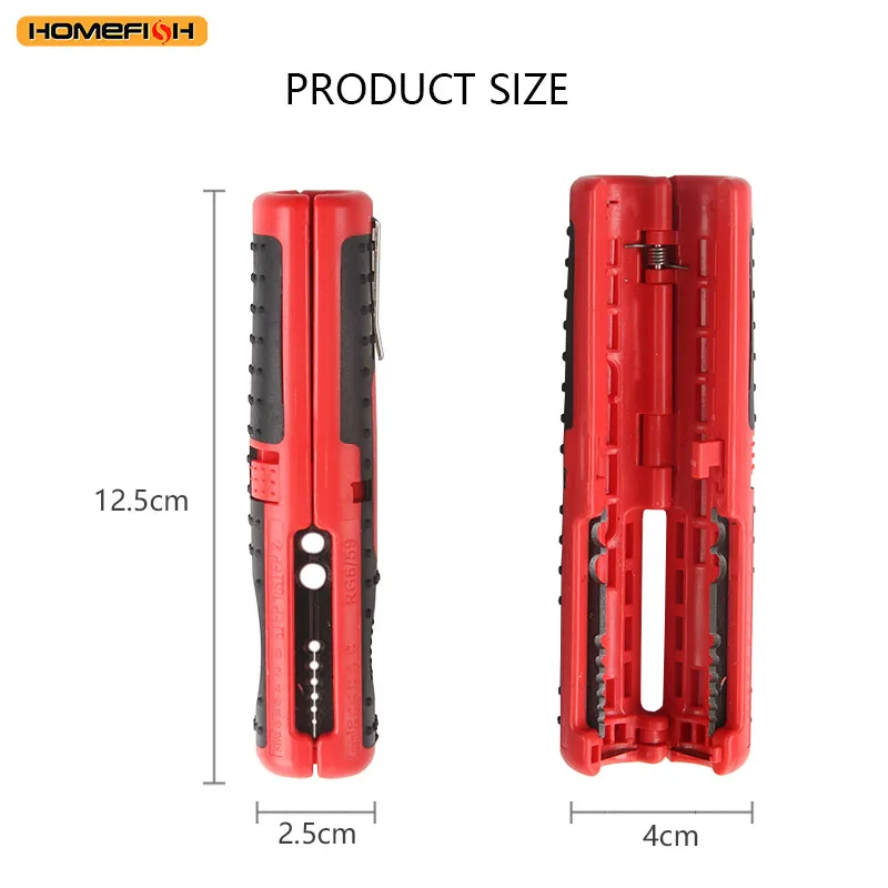 Multifunctional Cable Wire Stripper Cutter Pliers Hand Tool Hardware Tool Portable Anti-skid Handle Strip pen clip
