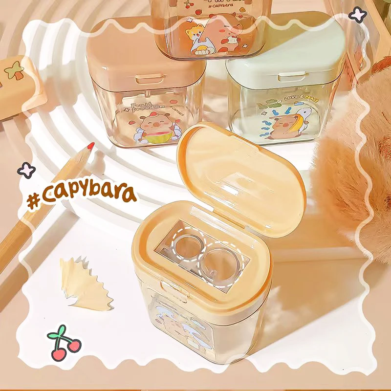 Bürobedarf Schul ausrüstung kawaii Schreibwaren Artikel Schul bedarf niedlichen Capybara Bleistift spitzer für Kind
