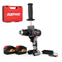 NANWEI Portable Top Quality Power Tools 21V 13MM Rechargeable Battery Electric Impact Drill