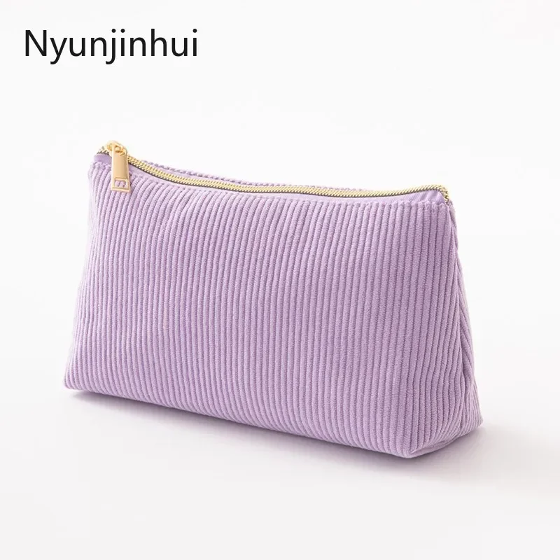 New Corduroy Women's Cosmetics Storage Bag Convenient Large Capacity Cosmetic Bag Korean Edition Makeup Brush Bag
