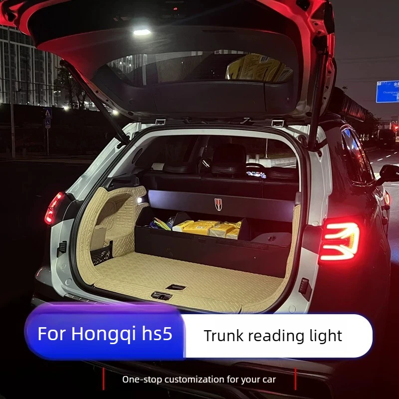 

Специальная подсветка багажника для Hongqi HS5 2024 года, светодиодная лента для освещения заднего отсека, модификация интерьера