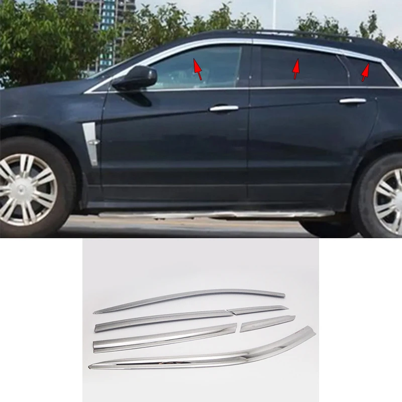 

Car accessories FIT For Cadillac SRX 2010-2015 chrome waterproof Door Window Visor Vent Shades Sun Rain Guard