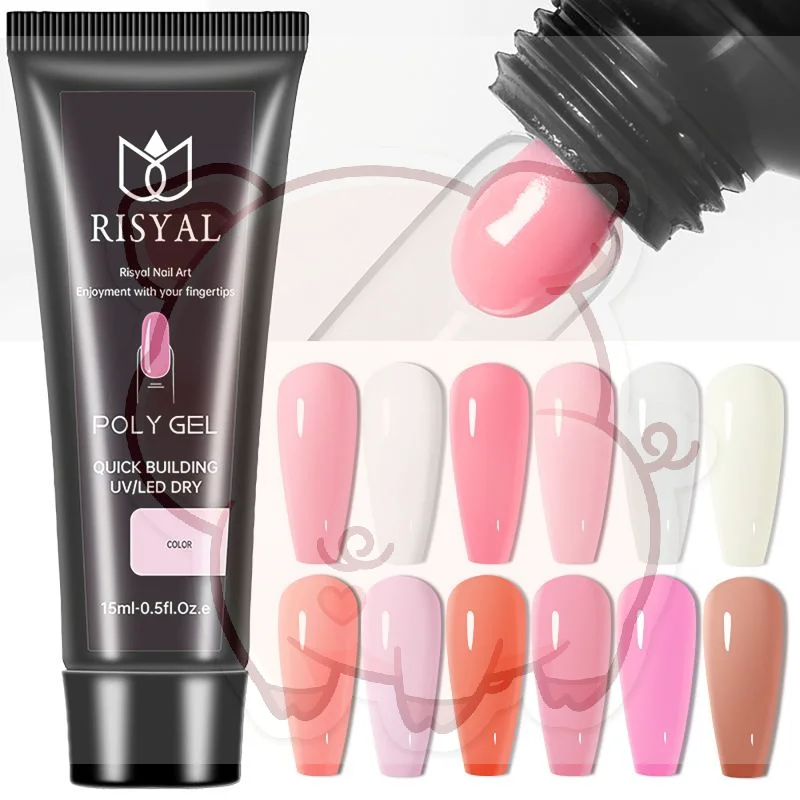 15ml Acrylic Poly Extension Gel For Nail Extension Finger Quick Building Gel