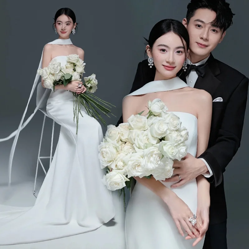 

Cute Couple Photography Studio Wedding Dress Clothing Polyester Fabric Spring 2025 Collection E-commerce Vendor Expert