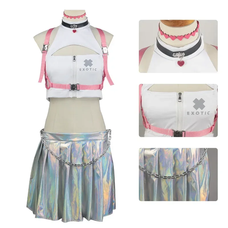 재고 있음 Nikke Viper 코스프레 의상 가발 애니메이션 게임 승리의 여신 코스프레 할로윈 파티 의상 여성용 여자