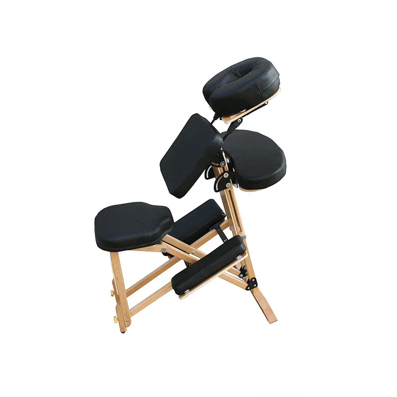 

Household Massage Chair Small Multi Functional Wooden Folding Foldable chair Health Scraping Acupuncture Foldable Relax Chairs