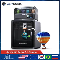 Anycubic Kobra S1 Combo Multi-Color 3D Printer High Precision Core XY Stable Structure Max Speed 600mm/s 3D Printer