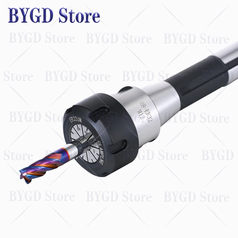 BYGD R8 ER Werkzeughalter R8 ER16 R8 ER20 R8 ER25 R8 ER32 R8 ER40 Werkzeughalterhalterung Werkzeugspannzange R8 M12 7/16 – Detail 1
