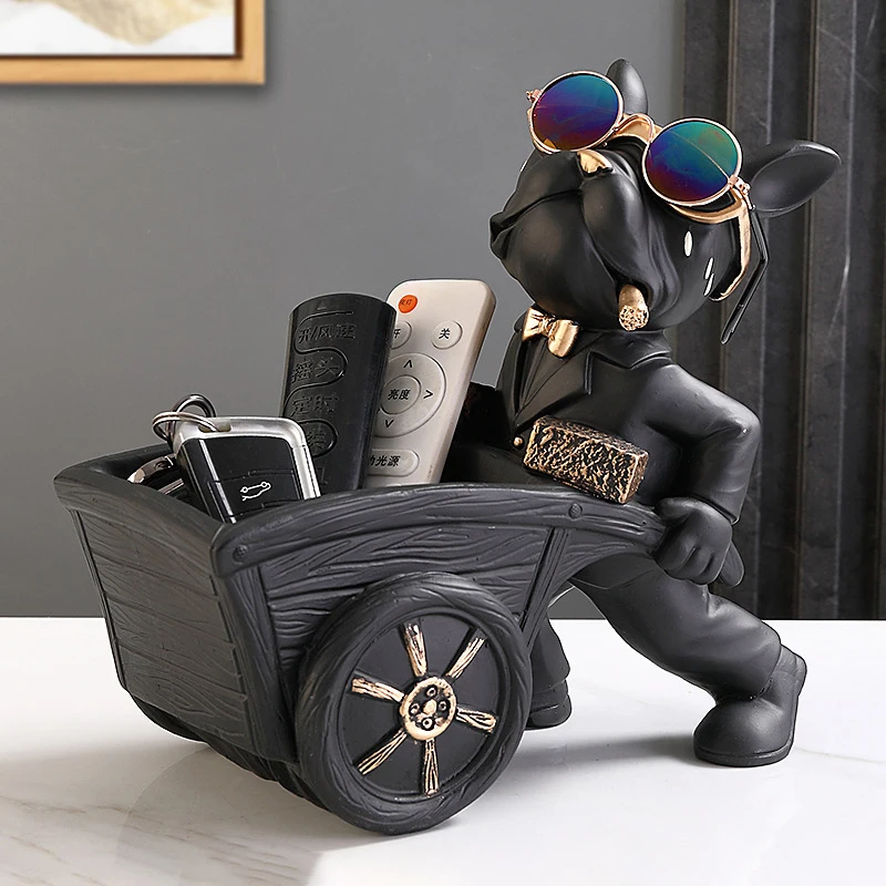 Hund Statue Aufbewahrungsbox Tier Ornament Harz Kunst Skulptur Figur Home Dekoration Home Dekoration Studie Ornament – Detail 3