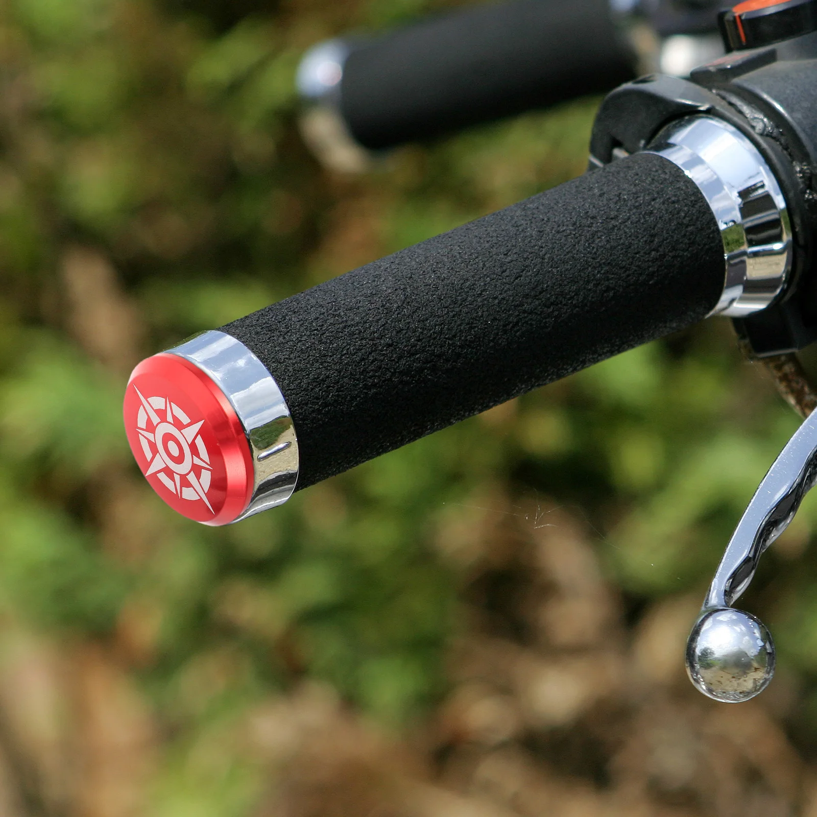 

Aluminum Alloy Bike Handlebar Caps Handle End Plugs Lightweight Metal Finish Road Bike Accessories Motorcycle Plug Cover Debris