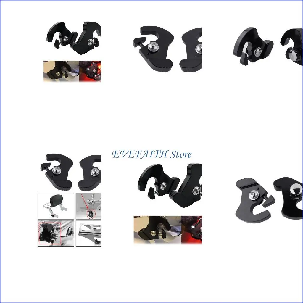 

124B Rotary Sissy Bar Luggage Rack Latches-Clips Detachable Locking for 883