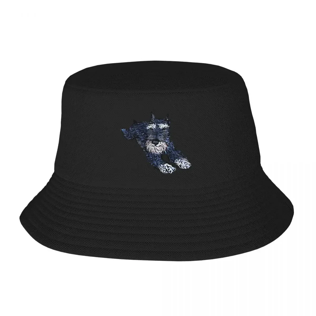 

Funny miniature schnauzer, cute puppy face Bucket Hat Trucker Cap party Hat Luxury Hat Mens Tennis Women's