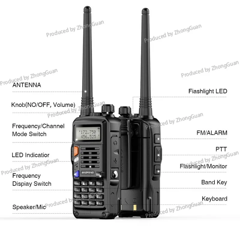 

UV-S9 PLUS Civil Walkie-talkie UV Double-stage High-power Handheld Walkie-talkie Self-driving Tour