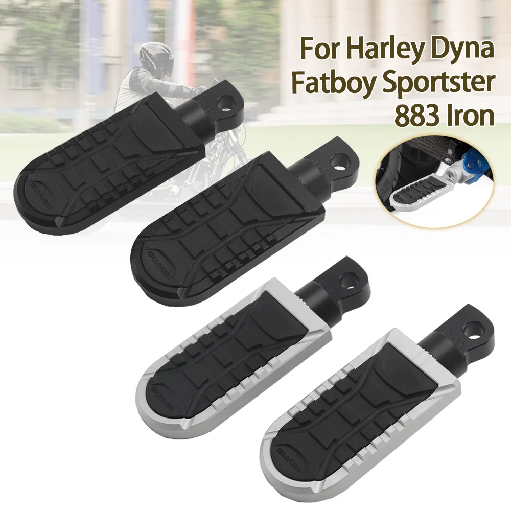 

Motorcycle Foot Pegs CNC 360° Roating Front Rear Footrests For Harley Dyna Sportster Fatboy Iron 883 with H-D Male Mount Style