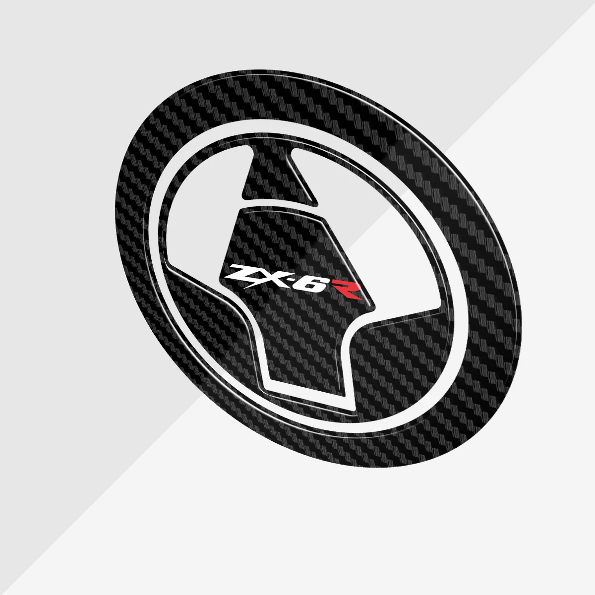 

3D Carbon Fiber Tank Pad Gas Cap Decal Protector Cover For KAWASAKI ZX6R ZX-6R ZX6 R ZX636 2009-2016 2010 2011 2012 2013 14 15