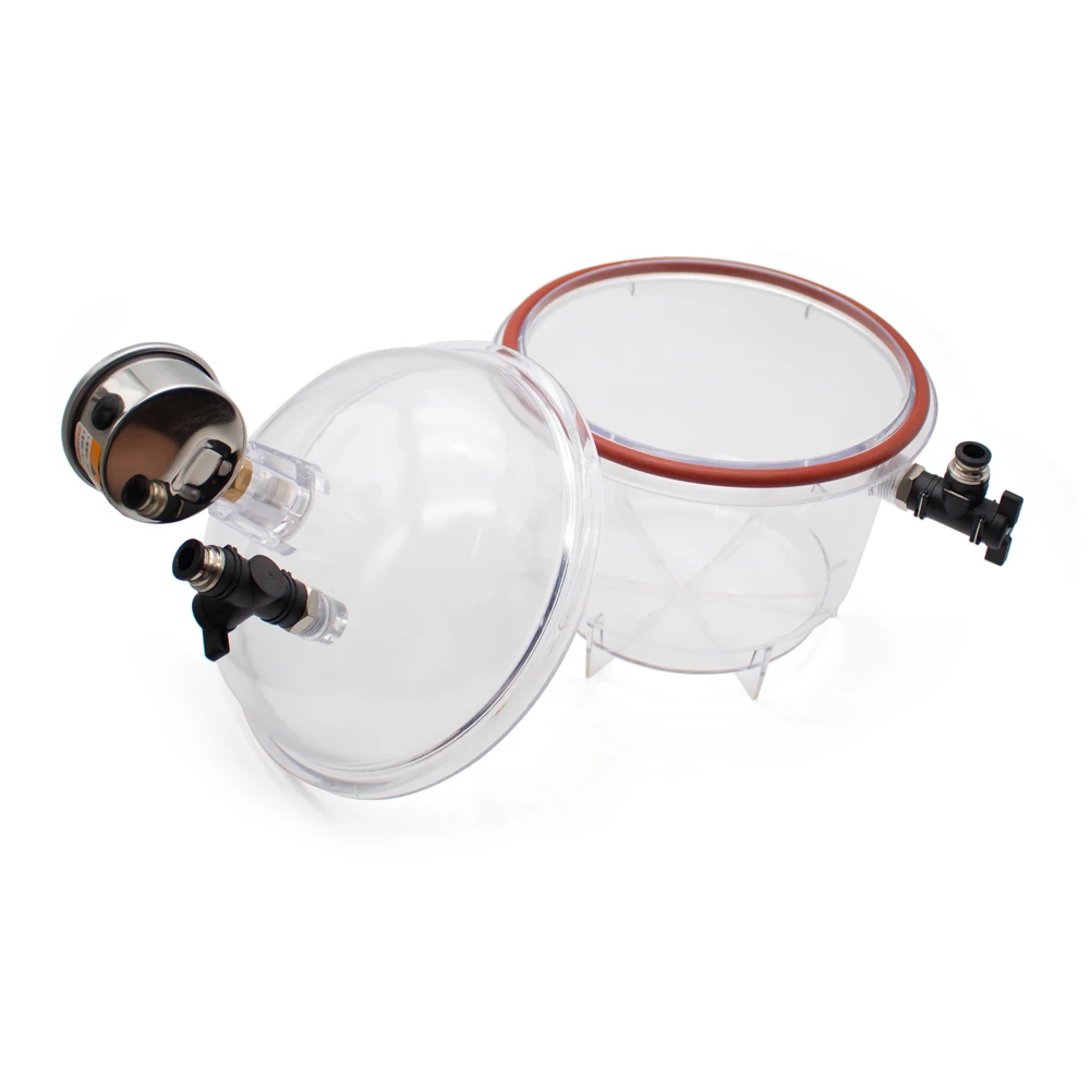 Secador de vacío de plástico de policarbonato, bomba de vacío sin aceite, 150 V, 10l/MIN, 220 MM