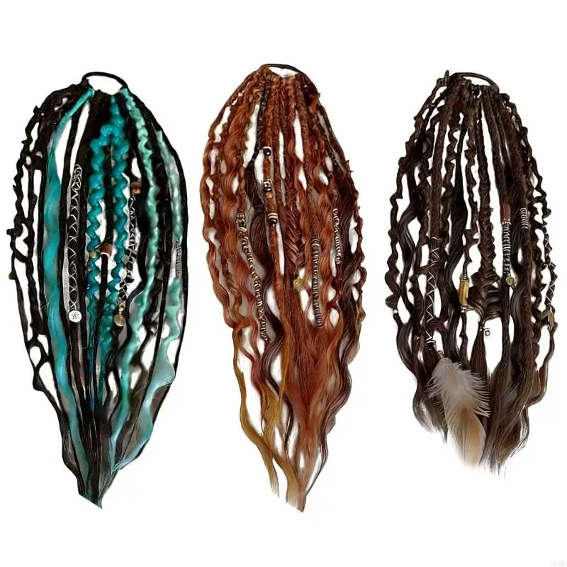 

Эластичный хвост для наращивания волос для женщин и мужчин, модный аксессуар для волос, шиньон, плетеный хвост, наращивание Y08E