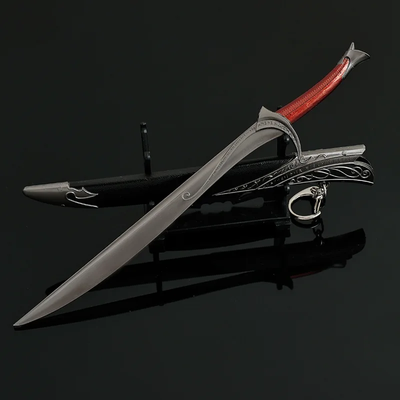 22 cm Ring König Beast Bites Das Schwert Waffe Nahkampf Messer Spiel Peripherie Metall Waffe Modell Samurai Schwert Geschenke Spielzeug für Jungen