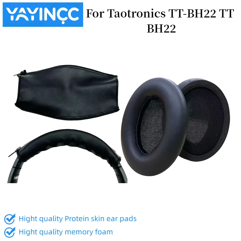 

New Arrivals1pair Ear Pad For Taotronics TT-BH22 TT BH22 Headset Gamer Replacement Headphones Memory Foam Earpads Foam