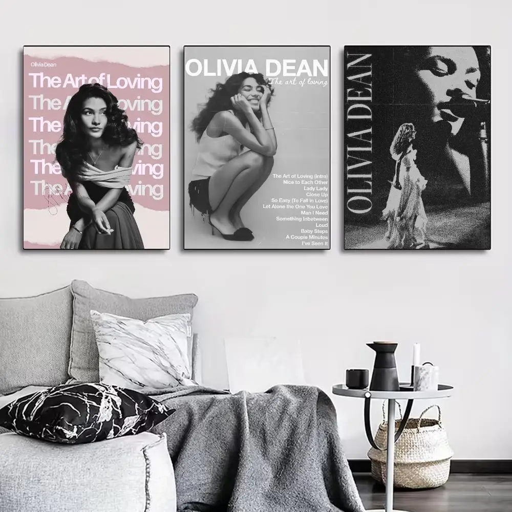 O-Olivia Dean Singer Poster for Living Room, Bedroom, Office, or Bar, Frameless, Indoor Use, Bedroom Wall Art.