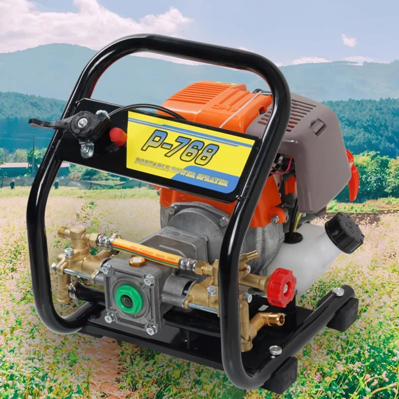 

140F 139F Four-Stroke Gasoline Agricultural High-Pressure Sprayer Garden Fruit Tree Disinfection Flushing Pump Sprayer Free Butt