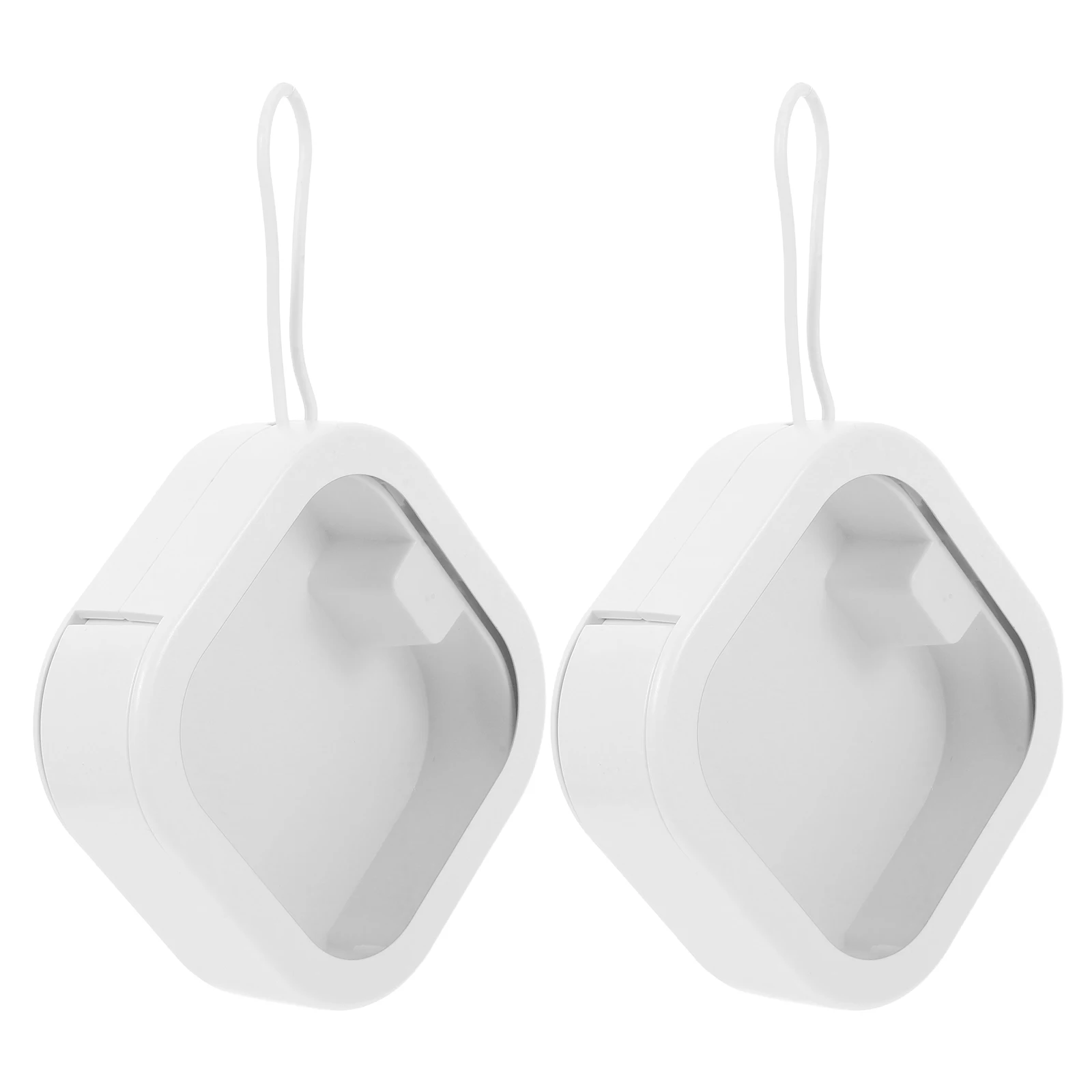 

2pcs Hair Ties Band Storage Box Organizer Accessory Holder White Bow Travel Small Scrunchie Holder Hair Accessories Organizer