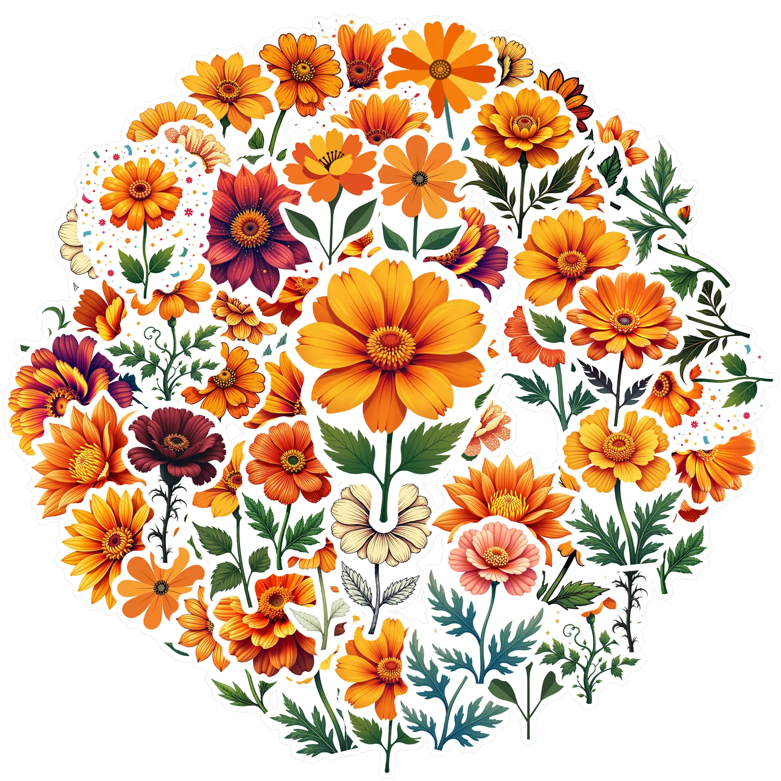 35 Uds-50 Uds Pegatinas Realistas Pegatinas De Papelería Naturales Pegatinas De Flores Para Guitarra Portátil Casco Monopatín Diy Teléfono — -52%, $0.62 Coupon, from $0.58 – 52% descuento – €0.58