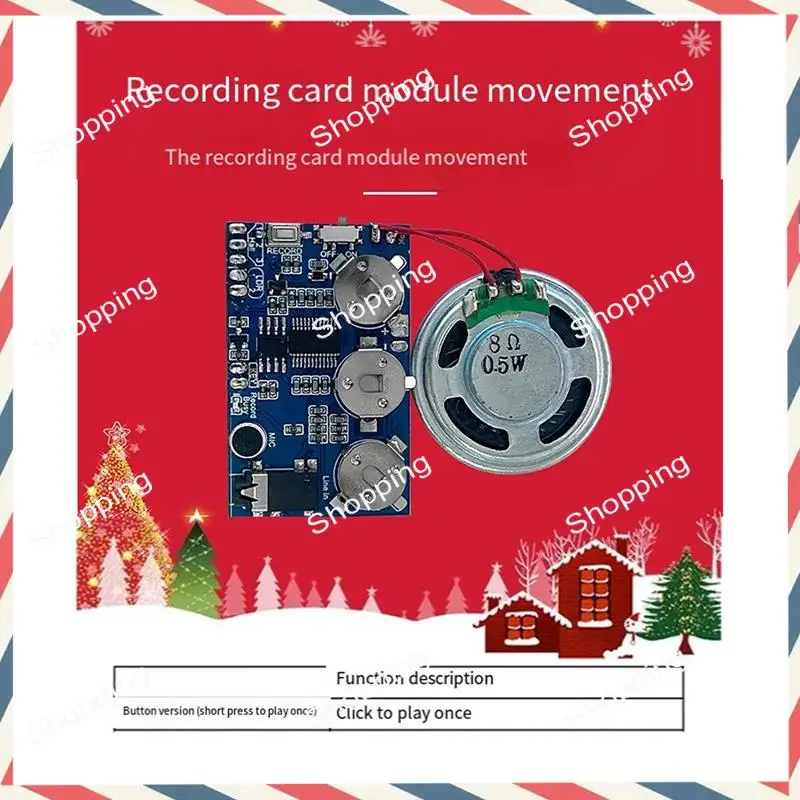 M20K เครื่องบันทึกเพลงชิปบอร์ดโปรแกรมเพลงโมดูล 17 นาทีเสียงเสียงสําหรับบัตรอวยพร Self-Made ของขวัญ