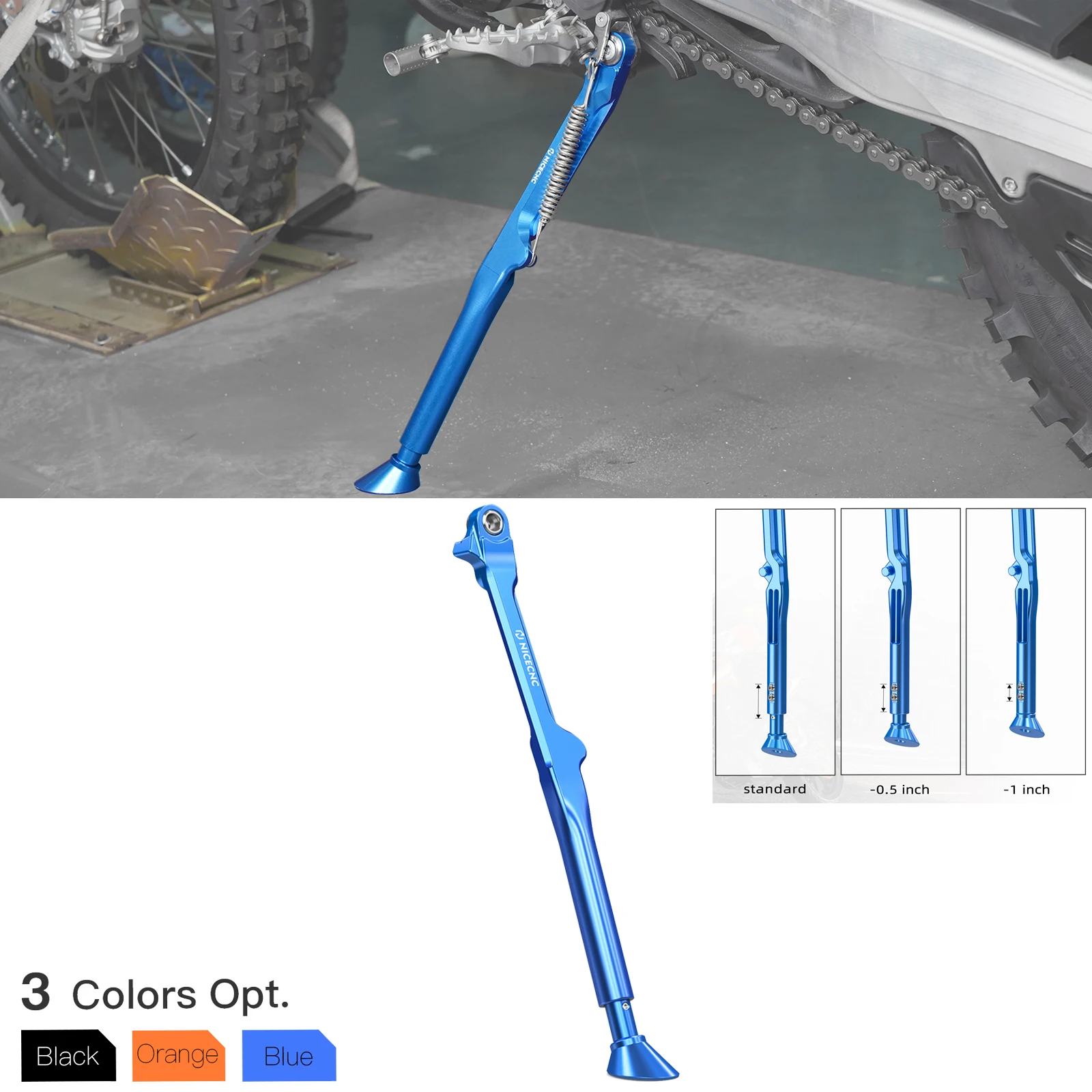 

2024 For Husqvarna TE 300 TE 250 FE 250 FE 350 FE 450 FE 501 Motorcycle Adjustable Kickstand Kick Side Stand TX 300 FX 2023-2024