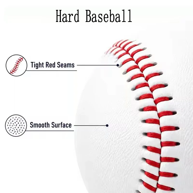 Soft and Hard Baseball PU Outer Layer Multifunctional Training Ball Suitable for Hitting Practice Outdoor Sports and Daily Game