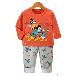 Set di vestiti per ragazzi primaverili per abbigliamento per bambini Top a maniche lunghe Pantaloni 2 pezzi / set Costume per bambini Intimo per bambini Completo Pigiama Abiti