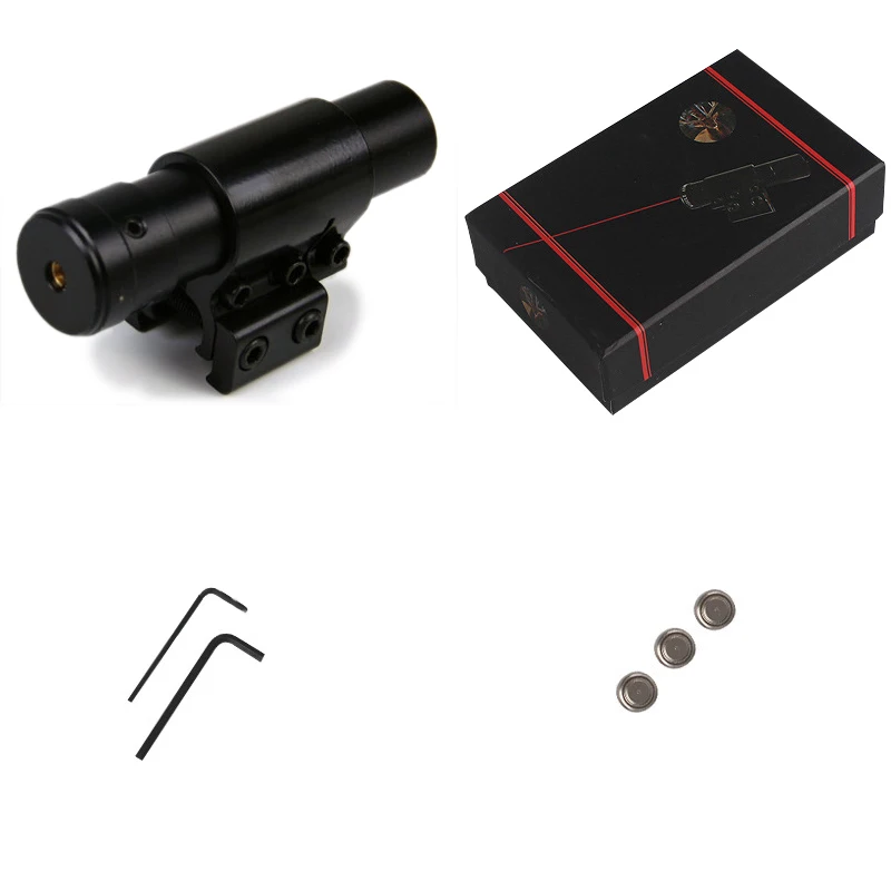 802 Laser Sight Red Laser Calibrator Red Light Laser Sight Metal Laser Sight Laserpointer Positioning Slingshot Accessories