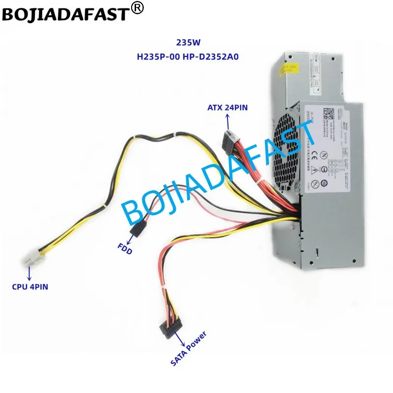 

Новый блок питания для компьютера 235 Вт, 24-контактный ATX PSU, 580-760 В переменного тока, H235P-00 D2352A0 для Dell Optiplex 780 960 980 SFF