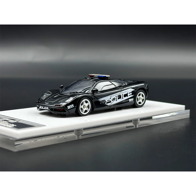 M64X In Stock 1:64 MCL F1 NFS Police SCPD Resin Diorama Car Model