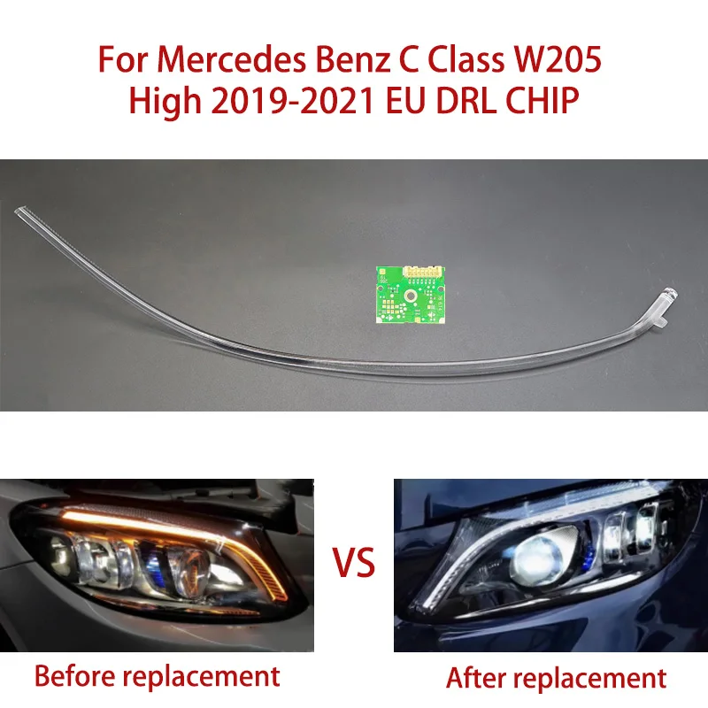 

The headlights suitable For Mercedes-Benz Angel Eye C-class white light W205 ballast module 2019-2021 LED car DRL CHIP European