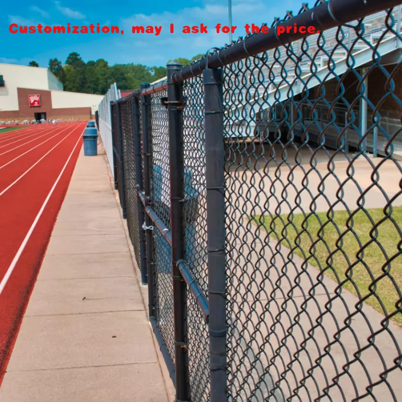 custom.Hot Selling Galvanized Steel Sports Field Fence Net Basketball Court Field Chain Link Fence Stadium Cyclone Wire