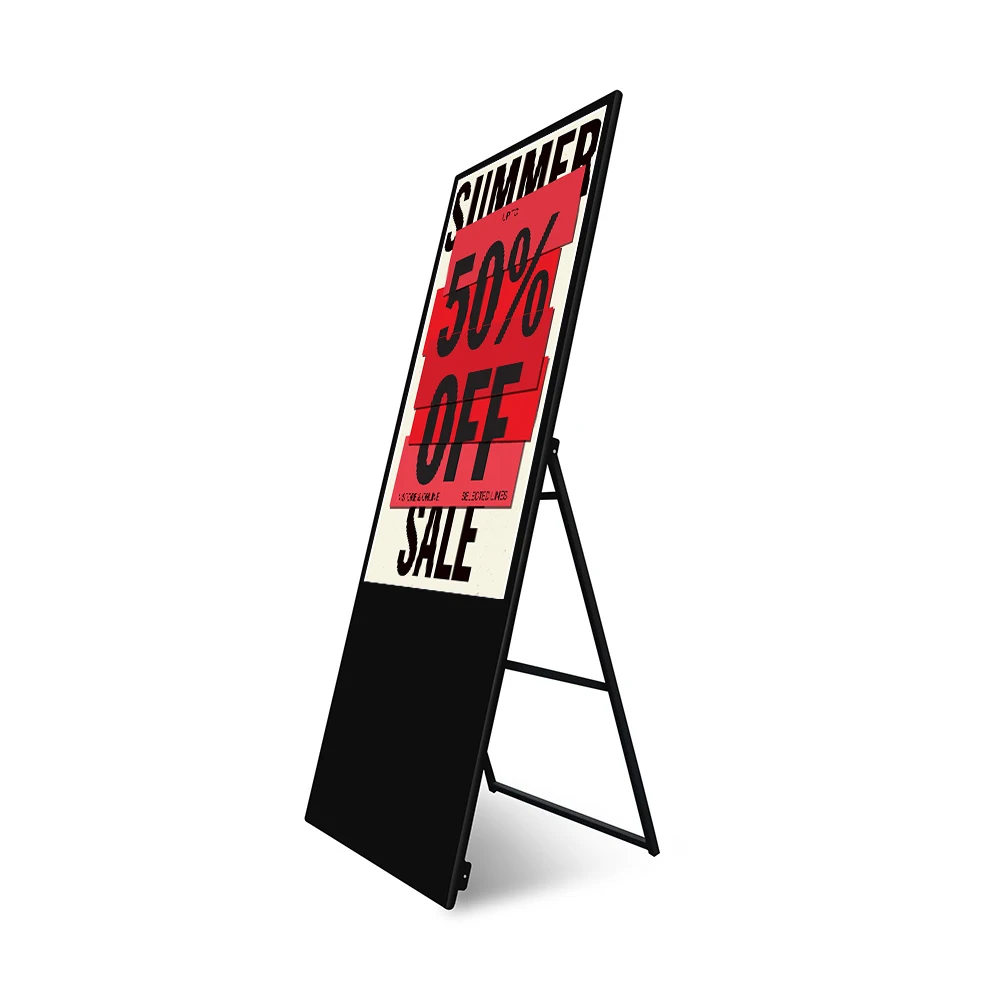 

Indoor ADS LCD Portable Advertising Player for Restaurant Retail LCD Poster Advertising Display Screen Portable Digital Signage